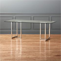 Glass Cb2 Desk/table 