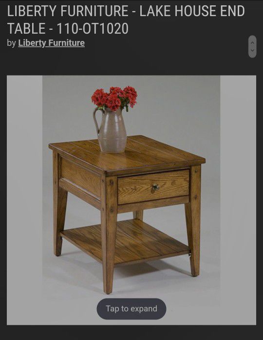 2 Liberty End Tables And Coffee Table