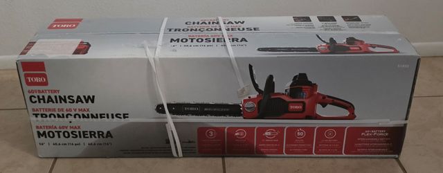 Brand New Toro 60V Chainsaw – Cordless