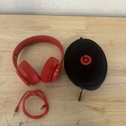 BEATS BY DR. DRE SOLO 2 WIRED ON-EAR HEADPHONES PRODUCT (RED) B0518 