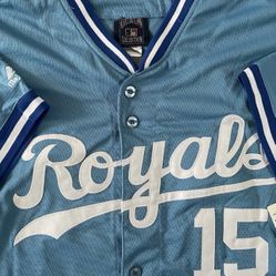 Kansas City Royals Throwback Retro Jersey Men’s Large Carlos Beltran