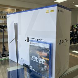 Sony PlayStation 5 With Call Of Duty Black OPS 6 Game Bundle! Brand New Slim Edition 1TB Own It Today With Easy Financing Options! No Credit Needed! 