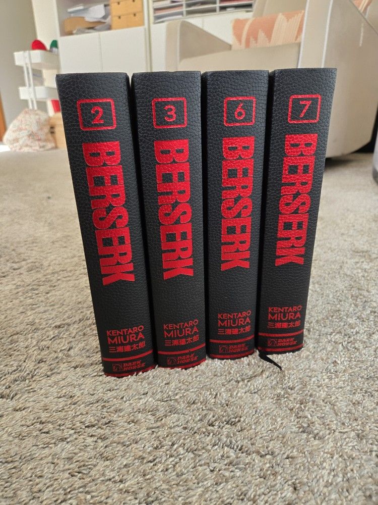 Berserk Manga Vol 2, 3, 6, 7
