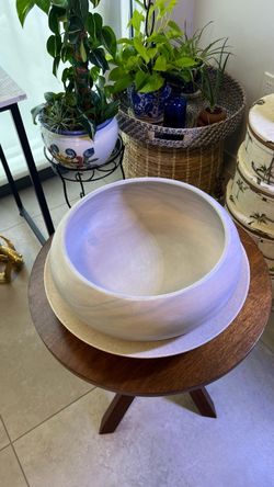 Crate & Barrel Wooden Bowl