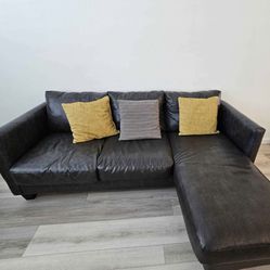 Gray Reversible Chaise Sectional- Will Deliver 