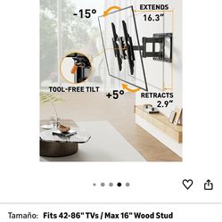Perlegear Full-Motion TV Wall Mount