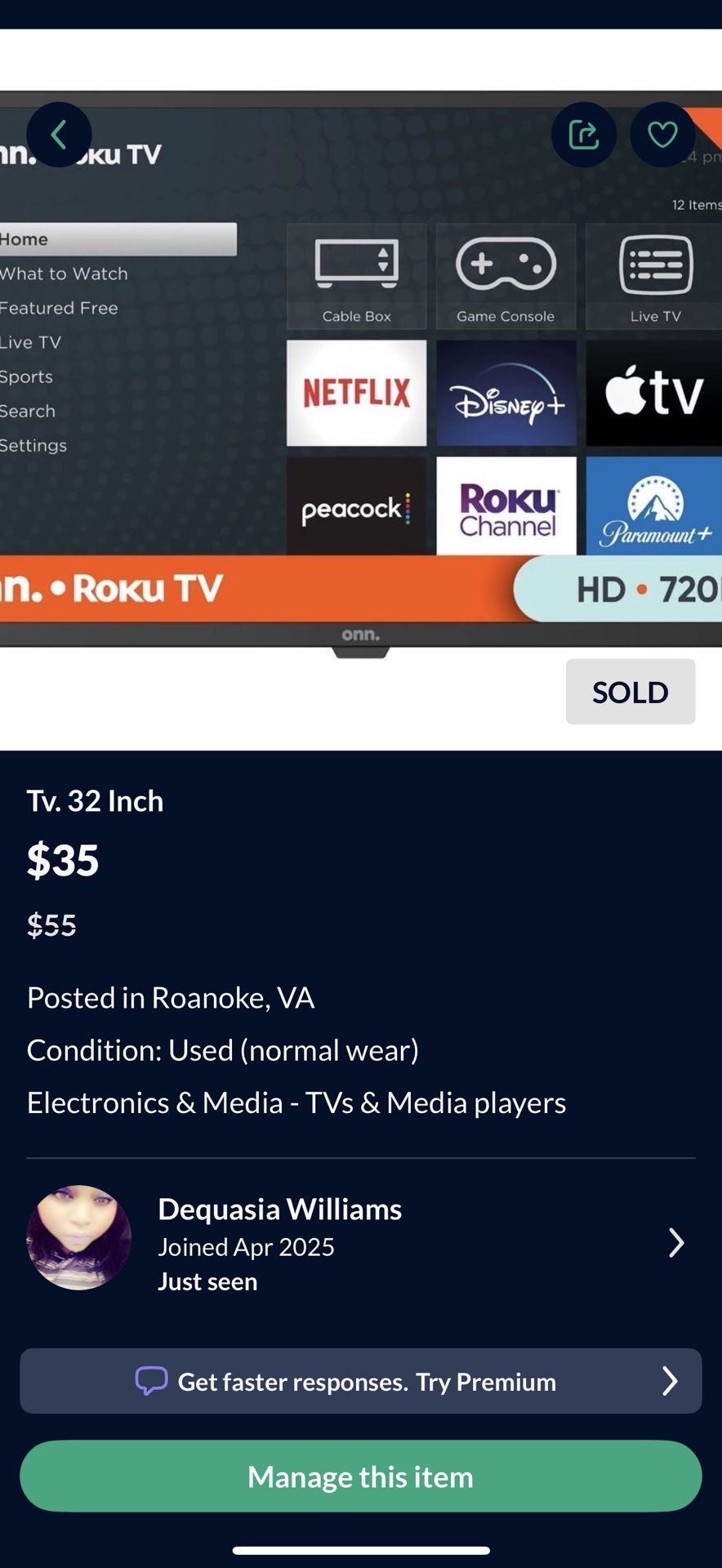 Tv. 32 Inch