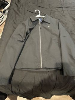 Black polo work jacket
