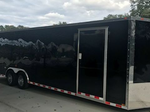 ENCLOSED VNOSE TRAILER NEW 8.5X24FT ATV UTV SXS CAR/CARGO HAULER MOVING STORAGE