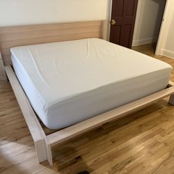 Crate and Barrel King Size Bed Frame 