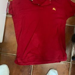 Burberry Shirt Red polo 