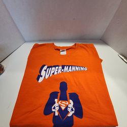 Broncos T Shirt SUPER-MANNING Size Large