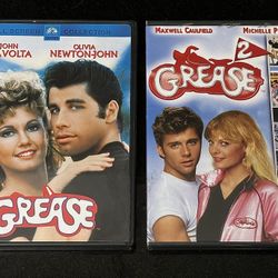 🕺📀 2 DVDs: Grease 1 + Grease 2, Boxes/Cases, Collector’s Items (new)