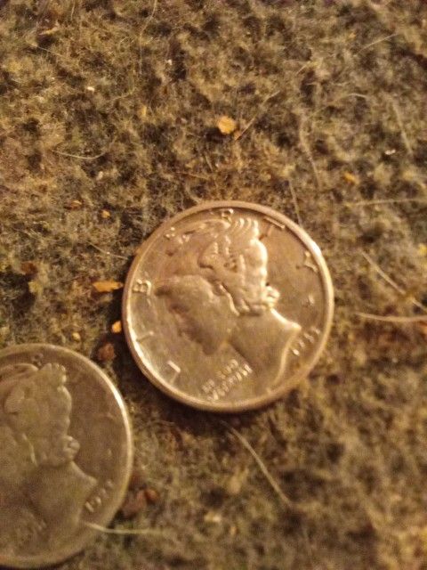 1923 Mercury Dime And 1945 Mercury Dime .Buying Both For Price
