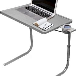 Table Mate II TV Tray Table Silver Gray