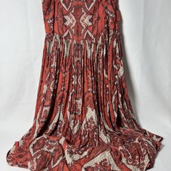 FREE PEOPLE LONG PRINTED SKIRT SIZE 6