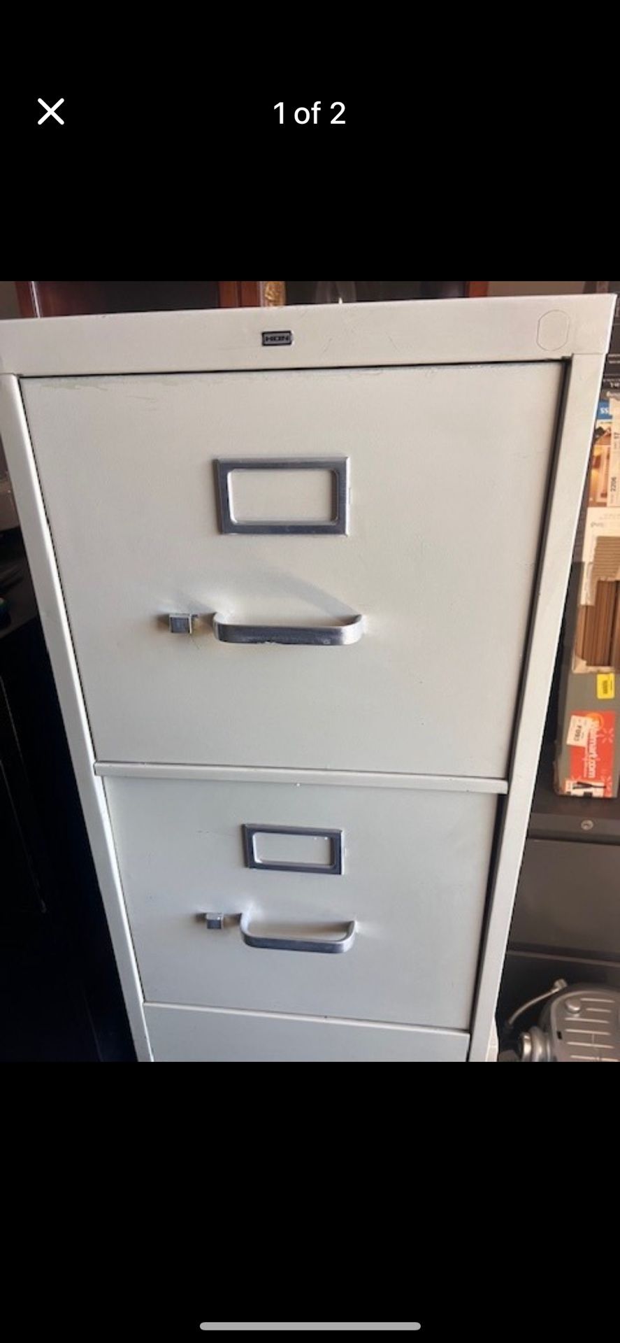 2 Drawer File, Filing Cabinet. Quality Hon Brand