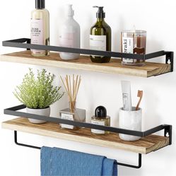 Wood/Metal Shelves