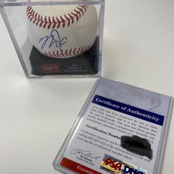 Mike Trout Autograph baseball Authentic MLB COA PSA Los Angeles Angels