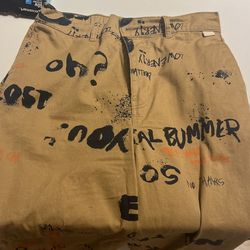 Khaki Design Pants Size M