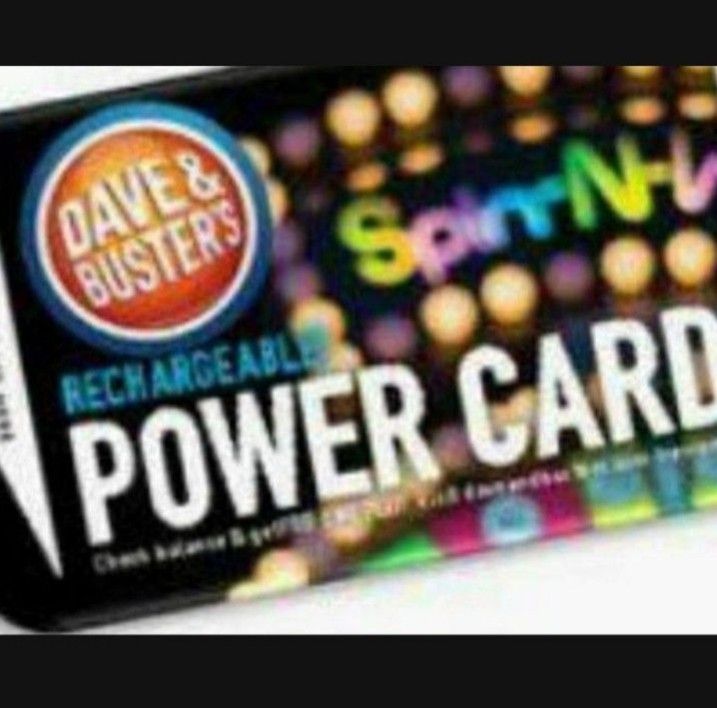 Dave and Busters Power Card 75k Tix + 1540 Game Chips