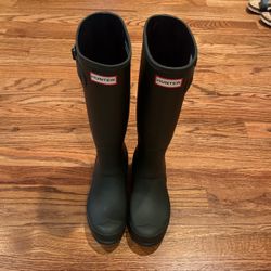 WOMENS ORIGINAL HUNTER TALL RAIN BOOTS US 7 