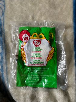 McDonald Beanie Baby Ty Crab Claude