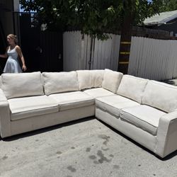 Cream Sectional couch 
