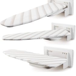 Wall Mounted Ironing Board 37”x12” Foldable 180° Swivel Space Saving Laundry