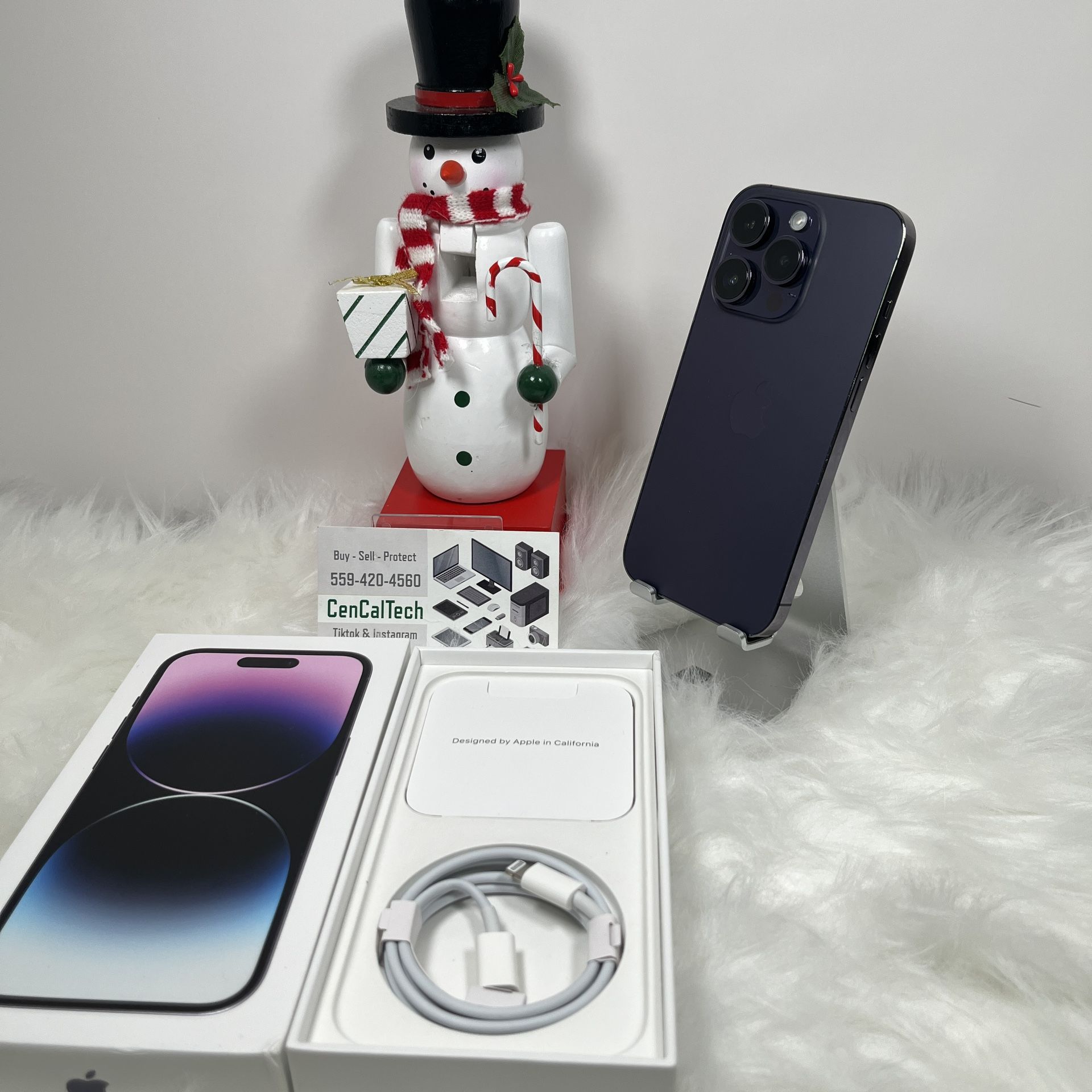 iPhone 14 Pro 256gb Unlocked 87% Battery Health In Very Good Condition Screen has been replaced