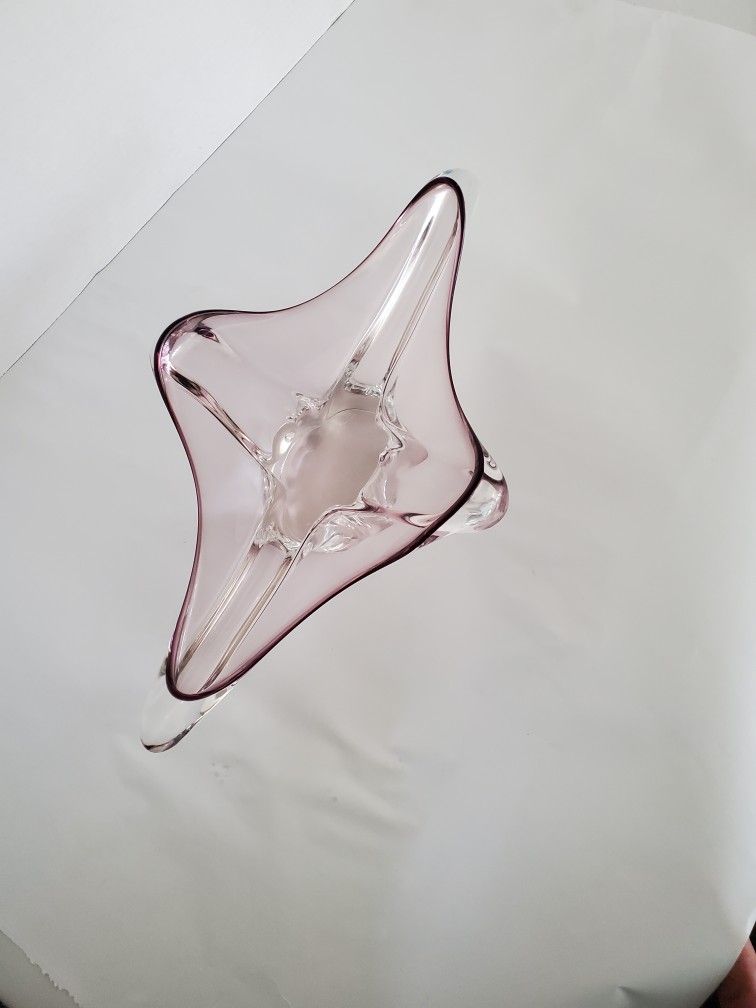 Mid Century Italian Murano Glass Centerpiece Bowl 4H x 16W x 9.5D