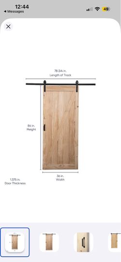 Sliding Barn Door with Hardware Kit