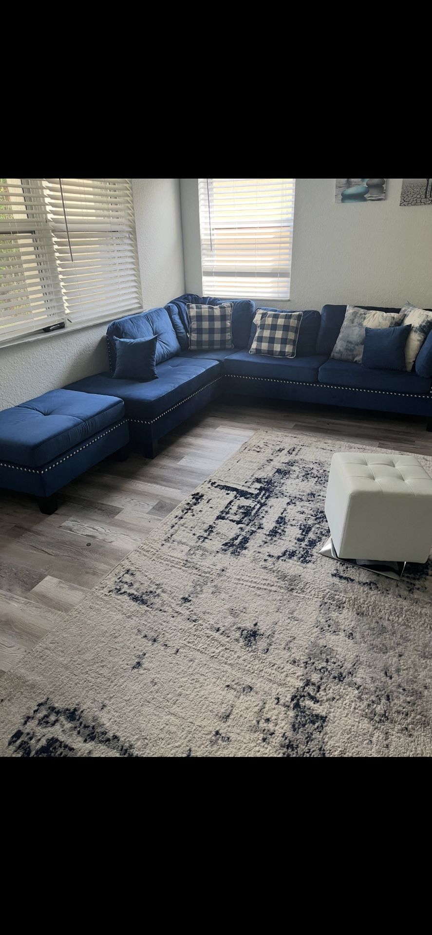 Blue Modern Couch