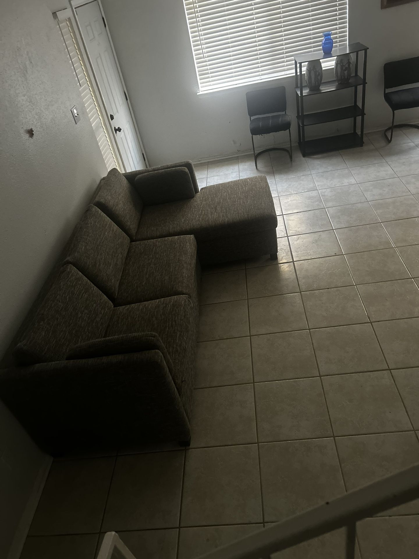 Gray Couch /pull Out Bed