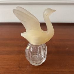 Vintage Avon Perfume Bottle With Swan Cap