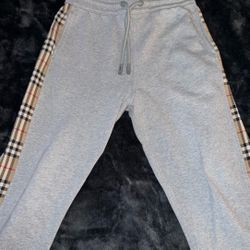 Gray Burberry Sweatpants 