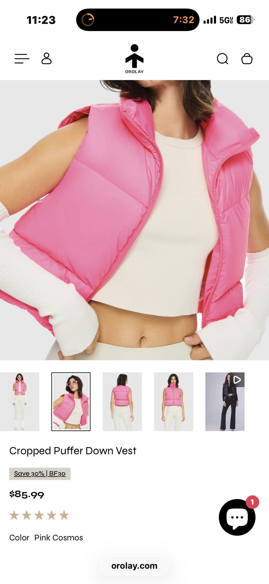 Orolay Vest Puffer New