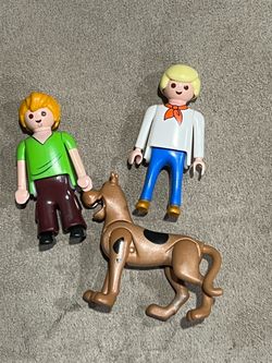 Playmobil Fred & Scooby Doo & Shaggy Figure Lot Set Scooby