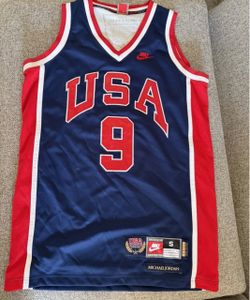 Nike Michael Jordan USA Basketball Jersey #9 1984 LA Olympics Retro Blue Size Small