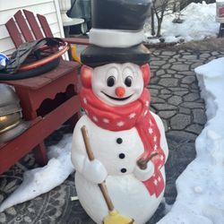 Light Up Snowman Blow Mold