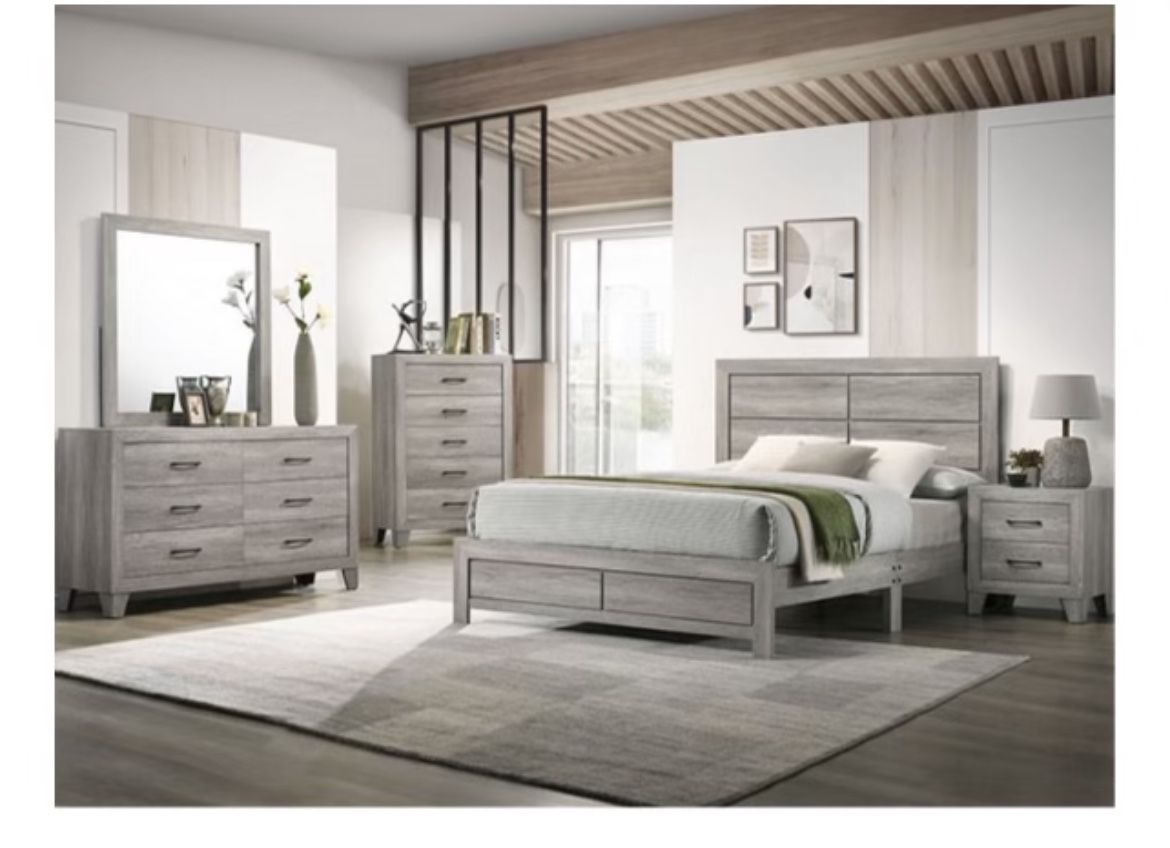 4 Pieces Queen Bedroom Set