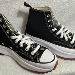 Converse Run Star Hike Platform Sneaker - Black / White / Gum