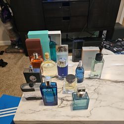 Cologne Collection 17 Bottles Most Are 95% Full 