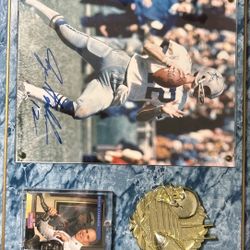 Signed Plaque Rodger Staubach
