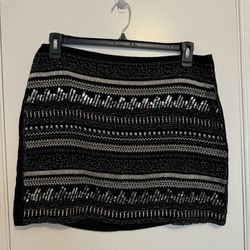 Black seed bead Skirt Size 14
