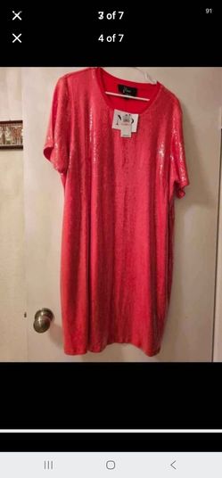 New womans size 2x shimmer dress (95%rayon 5%spandex Lining 100%Polyester)