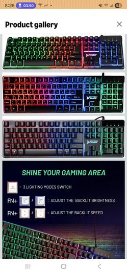 Gaming keyboard and mouse Skytech Gaming k-1000 black