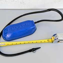 Foot pump - For various blow up devices, Beach balls, rafts, inflatable beds etc... That's a good quality pump. • camping supplies, party supplies, ou