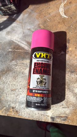 Pink spray paint
