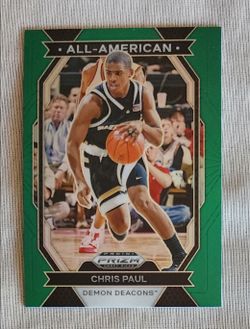Chris Paul Green Refractor 2024 Panini Prizm Draft Picks Basketball Card